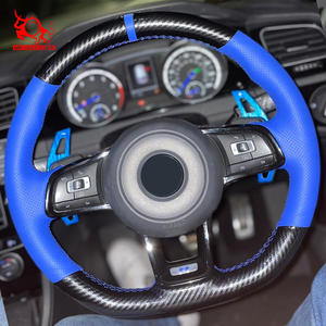 Cubierta de volante duradera, personalizada, disponible, para Volkswagen <span class=keywords><strong>Jetta</strong></span> GLI Golf GTI TCR Tiguan GTE Concept Polo GTI - Product Image 5