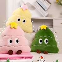 Vente en gros, Meilleures ventes : Coussin visage d'arbre de Noël en fourrure, Jouets en peluche Kawaii de dessin animé, Jouets en peluche, Jouets pour machine à griffes pour garçons