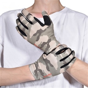 Guantes Funcionales para Exteriores, Color Verde Militar, Camuflaje, Dedos Largos, Guantes de Ciclismo Unisex para Adultos - Product Image 2