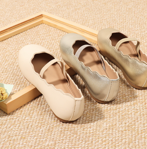 Zapatos de Baile para Niñas al por Mayor, Zapatos Planos con Elástico Ondulado Simple - Product Image 3