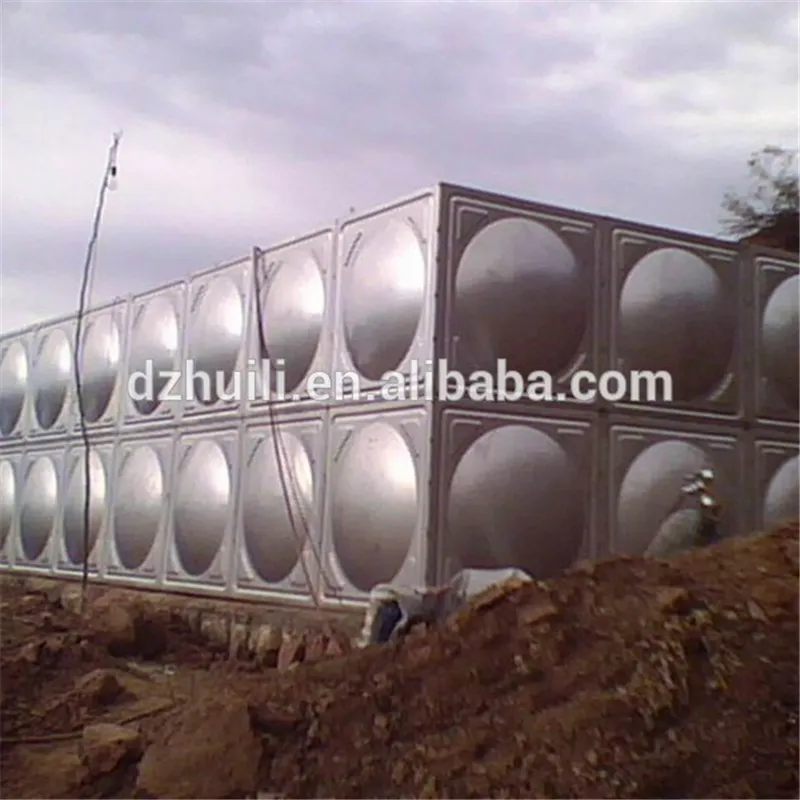 Factory Direct Selling Sectionele Lassen Rvs Water Opslagtank Voor Drinkwater Geperst Stalen Sectionele Tank