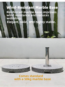 <span class=keywords><strong>Parasol</strong></span> de jardin <span class=keywords><strong>pliable</strong></span> moderne robuste sur mesure 4m 6m 8m pour terrasse, plage, protection solaire et pluie - Product Image 4