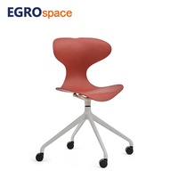 Chaise de conférence EGROspace, mobilier commercial, chaise pivotante roulante pour salle d'attente, chaise de formation pour visiteurs de bureau