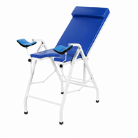 Table d'examen gynécologique portable et pliable, lit d'accouchement obstétrical avec dossier et supports pour les jambes, pour hôpital et clinique