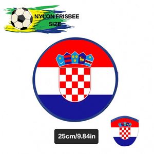 Vente en gros de disques volants en nylon personnalisés, portables et pliables avec poche, pour événements sportifs et jeux de balle en plein air en Croatie - Product Image 2