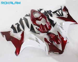 Carenados Rojos Oscuros y Blancos para Yamaha YZF1000 <span class=keywords><strong>R1</strong></span> 04 05 06, Kit de Carrocería YZF-<span class=keywords><strong>R1</strong></span> 2004 2005 <span class=keywords><strong>2006</strong></span>, Piezas de Repuesto para Motocicletas Deportivas - Product Image 1