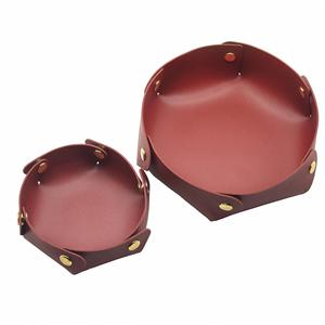 Custom Desktop Storage <b>Tray</b> PU Leather Key Cosmetics Storage Box Home Decoration <b>Dice</b> <b>Tray</b> Detachable Table Organizer - Product Image 3