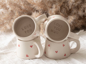 Nouvelle collection 2025 – Ensemble de tasses à café en porcelaine peintes à la main, motif dessin animé, 400 ml, cadeau d'affaires de haute qualité, résistant au lave-vaisselle, poignée cœur 3D - Product Image 3