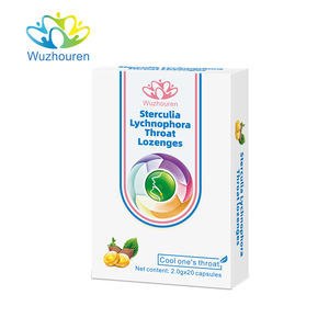 مصنع توريد مباشرة الأعشاب النباتية Sterculia Lychnophora معينات الحلق pastille - Product Image 2