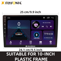 Flysonic — autoradio 10.1 ", Android, lecteur MP5, 2 Din, GPS, WIFI, BT, SW, micro, rvb, PIP, produit électronique pour voiture