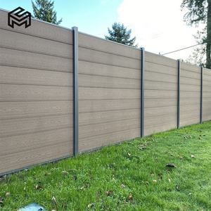 แผงผนัง WPC กลางแจ้งพลาสติกทำจาก<span class=keywords><strong>ไม้</strong></span>รั้วบ้านทำจากพลาสติก - Product Image 1