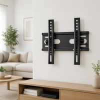 Braket Dinding TV Dapat Dimiringkan 14-42 Inci Kapasitas 25kg VESA 200x200 Kamar Tidur Ruang Tamu Pemasangan di Dinding Dapat Disesuaikan Dudukan TV Tipis