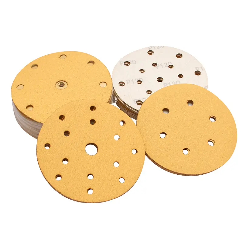 Fast delivery 5 inch sanding disc velvet back material sandpaper for Grinding