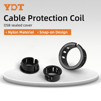 Pasacables de plástico de nailon para OSB, tipo a presión, anillo protector de cables, buje para cables, clip para cables