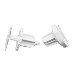 Curtain Accessory <b>Plug</b> Making Kit 38 Tube 28 Tube Head <b>Tail</b> Round White No Drilling Roller Blind Customizable Steel - Product Image 3