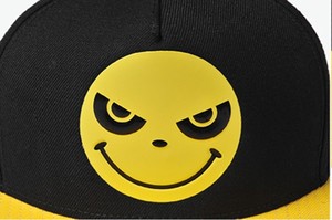 100% cotton 5 panel yellow face screen printing pattern cap - Product Image 5