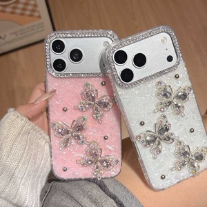 XP028 Funda de lujo ligera con diseño de mariposa dorada, adecuada para el teléfono móvil 18promax, nueva funda protectora para iPhone 17 16Pro - Product Image 3