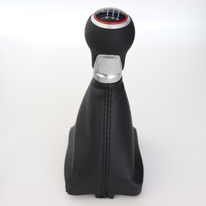Car Gear <b>Shift</b> <b>Knob</b> Cover Leather Black For Audi A6L Ergonomic Design - Product Image 3
