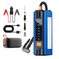 Démarreur de saut portable avec boîte de saut de pompe à air pour chargeur de batterie de voiture avec pompe à air sans fil avec jauge numérique