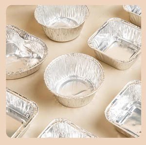 Nuevo producto, contenedor desechable de papel de aluminio colorido para hornear - Product Image 2