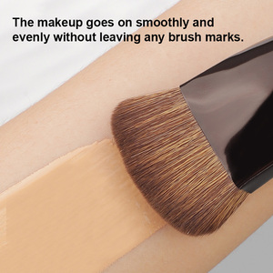 Logo personnalisé professionnel OEM doux argent or Ultra mince correcteur <span class=keywords><strong>pinceau</strong></span> de fond de teint non marquant <span class=keywords><strong>pinceau</strong></span> de <span class=keywords><strong>maquillage</strong></span> - Product Image 2
