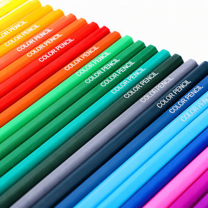 Coffret de crayons de couleur pour enfants, motif <span class=keywords><strong>dessin</strong></span> animé, rose et <span class=keywords><strong>bleu</strong></span>, emballage en tube de papier, crayons hexagonaux pour l'école, papeterie artistique - Product Image 2