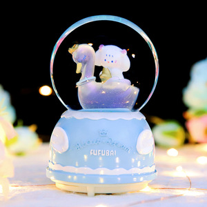 <span class=keywords><strong>Carillon</strong></span> con Sfera di Cristallo a Forma di Cigno e Lanterna con Fiocchi di Neve, Regalo di Compleanno per Bambine - Product Image 3