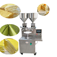 Machine à glacer automatique pour gâteaux à mille crêpes, équipement manuel pour l'étalement des couches de crème, machine à glacer pour gâteaux