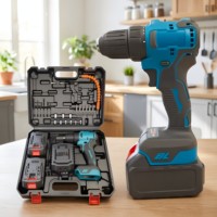 Tournevis électrique sans fil 21V mini portable à moteur sans balais rechargeable, qualité industrielle 10mm, outils de bricolage OEM, directement de l'usine