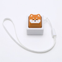 Capuchons de touches de clavier en sublimation motif chat, chiot, tigre, anti-stress, pendentif détachable pour mini clavier mécanique, accessoire décoratif