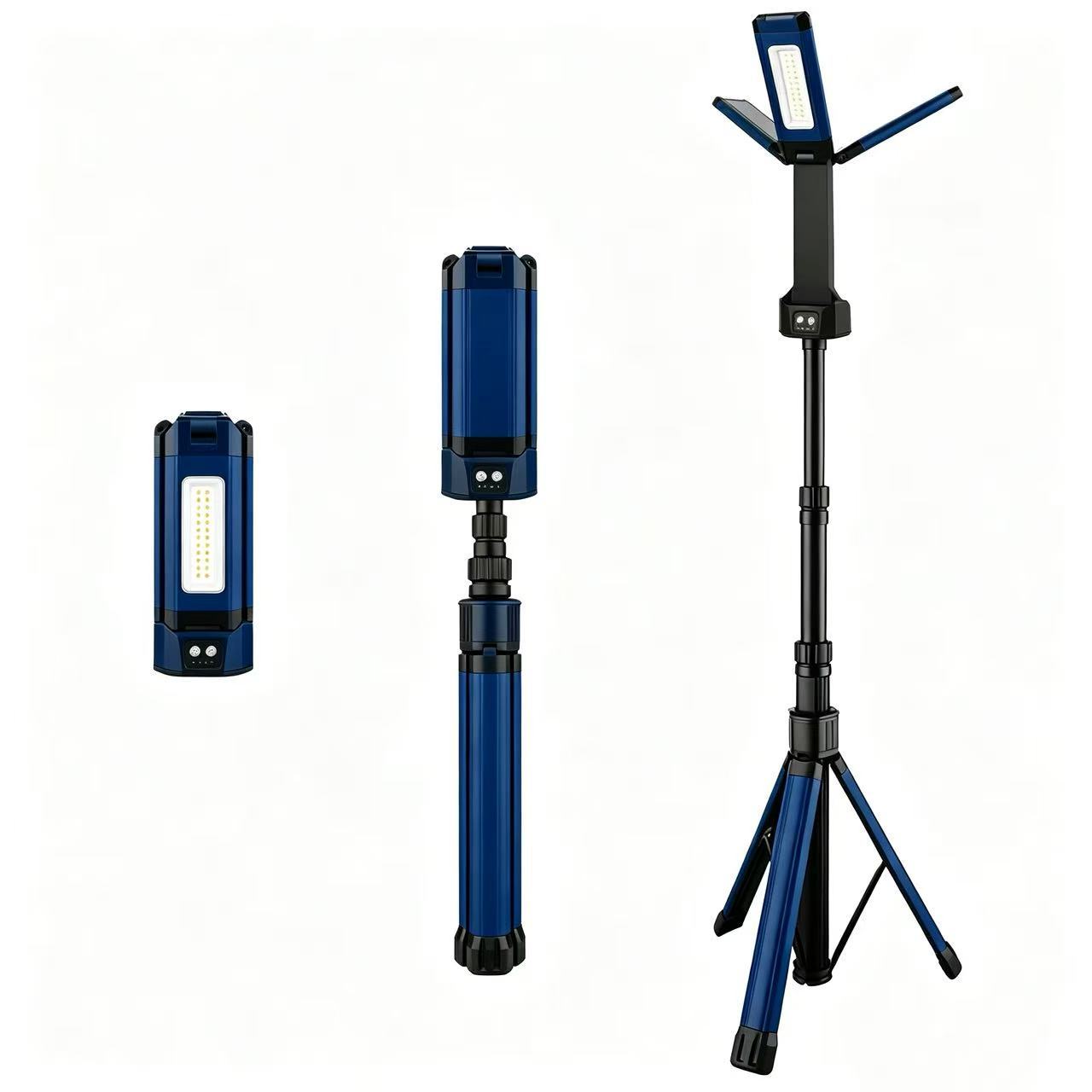 Tripod Worklight 16000mAh 6500LM IP54 Waterproof Telescopic Emergency Lamp Portable Workshop Outdoor Garage Heavy-Duty Repair