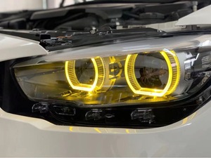 Luci Diurne a LED Bicolore per BMW Serie 1 F20 e F21, Pannello LED Giallo e Bianco con Funzione Strobo - Product Image 2