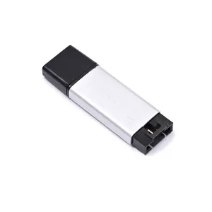 Carcasa de aluminio CP2102 módulo USB a TTL Módulo de puerto serie STC Downloader descarga Cable cepillo máquina Placa de actualización