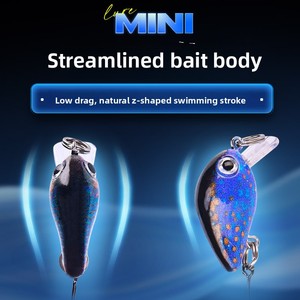 เหยื่อปลอมแบบ Crank Bait แพ็ค 10 ชิ้น ผลิตจากพลาสติก ABS รุ่น Mini Rock Fat ขนาด 3 ซม./15 กรัม เหยื่อแข็งสำหรับตก<span class=keywords><strong>ปลา</strong></span>แบสและ<span class=keywords><strong>ปลา</strong></span>คาร์พ - Product Image 3