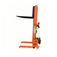 Chariot élévateur manuel à fourche en C, capacité 300 kg, hauteur de levage 1,6 m, pour le chargement, le déchargement et la manutention de palettes