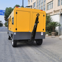 Compresor de Aire de Tornillo con Motor Diésel Atlas Copco V1200 de 25 bar y 1200 Cfm de Alta Presión para Trabajos de Construcción e Industria Minera