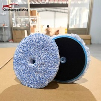 Tampons de polissage en microfibre de haute qualité 5/6 pouces, nouveau style, éponge de polissage haute performance pour le detailing automobile OEM