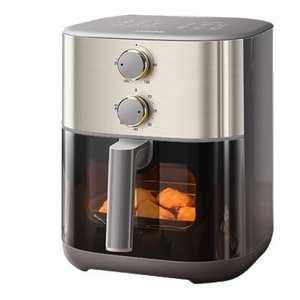 Friteuse à air électrique intelligente 5L en acier inoxydable, entièrement automatique, à température super-chauffée, surface antiadhésive, sans huile, vente en gros - Product Image 1