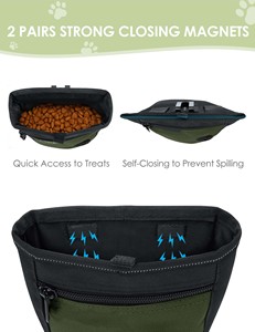 Free sample Magnetic Closure Dog <b>Treat</b> Pouch For <b>Training</b> <b>Treat</b> Snack Bags Reward Pouch Dog <b>Treat</b> Carrier Holder With Clip - Product Image 2