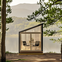 Maison de bureau modulaire préfabriquée de luxe, conteneur de bureau extérieur, cabane de jardin portable préfabriquée à vendre
