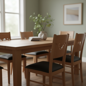 Black Oxford Fabric Chair Cushions 15.7x15.7x2.8 Inch Seat <b>Pillows</b> <b>4</b> <b>Pack</b> Foam Filled - Product Image 2