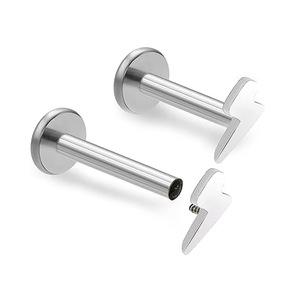 Boucles d'oreilles et anneaux de lèvre en titane pour piercing d'oreille et de nez, bijoux de mode au design géométrique, pour usage quotidien - Product Image 4
