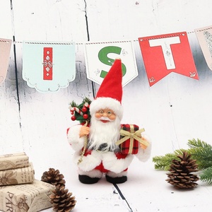 Babbo <span class=keywords><strong>Natale</strong></span> Elettrico Animato con Musica e Danza, Decorazione Natalizia Rossa Fatta a Mano Personalizzabile 7-10 Pollici, Ecologica - Product Image 3