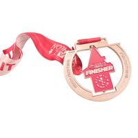 Médailles de triathlon personnalisées de haute qualité pour le triathlon de Saint-Malo en France, médailles de finisseur, marathon, natation, course à pied, cyclisme