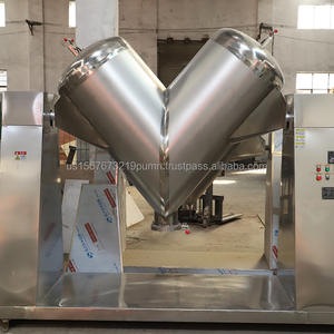 Mezcladora de Acero Tipo V de Alta Eficiencia, Agitador de Polvo de Guisantes Secos, Mezcladora Química Automática con Motor Nuevo - Product Image 4