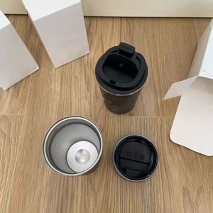 Black Cup <b>Double</b> <b>Wall</b> Vacuum Insulated Travel <b>Mug</b> Bulk Tumblers Thermal <b>Mug</b> Stainless Steel Insulated Travel <b>Mug</b> - Product Image 1