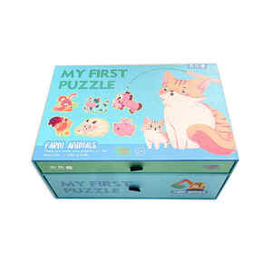 Caja de cajón deslizante de cartón rígido Duro Personalizado de lujo, cinta de cuerda, manga de regalo, embalaje de papel impreso - Product Image 1