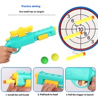 Pistolet à balles souples HX unisexe, jouet de tir sûr pour intérieur et extérieur, avec ventouse, pour garçons, compétition de rue, en plastique PP – Vente chaude