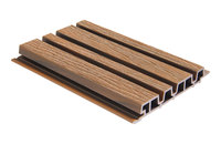 Largeur du grand panneau mural co-extrudé et décoration murale à rainure extérieure étroite 245mm