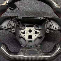 Modifikasi & Upgrade Setir Balap Chevrolet Camaro Corvette 2012-2018 Serat Karbon Hitam PU 3-Spoke OLIVER Fitment